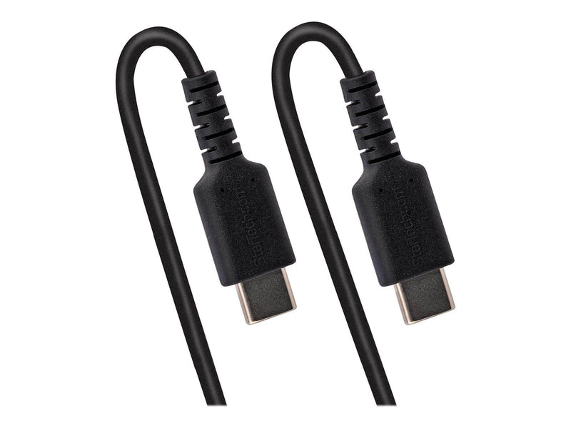 StarTech.com 20in (50cm) USB C Charging Cable Coiled Heavy Duty Fast Charge & Sync USB-C Cable USB 2.0 Type-C Cable Rugged Arami
