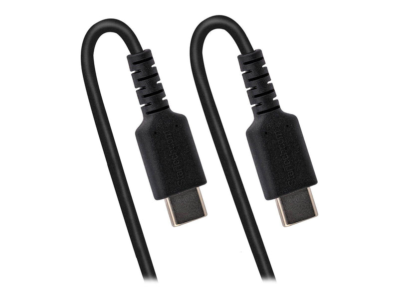 StarTech.com 20in (50cm) USB C Charging Cable Coiled Heavy Duty Fast Charge & Sync USB-C Cable USB 2.0 Type-C Cable Rugged Arami