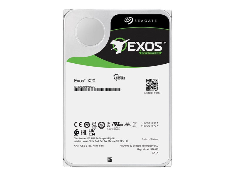 Seagate Exos X20 - 18TB - Festplatten - ST18000NM000D - SAS3 - 3.5"