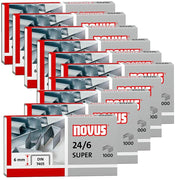 novus 24/6 SUPER Heftklammern - 10.000 Stück