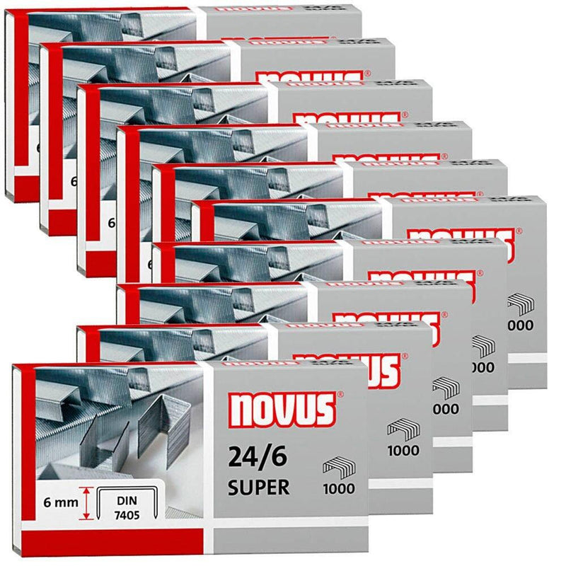 novus 24/6 SUPER Heftklammern - 10.000 Stück