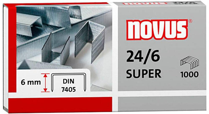 novus 24/6 SUPER Heftklammern - 10.000 Stück