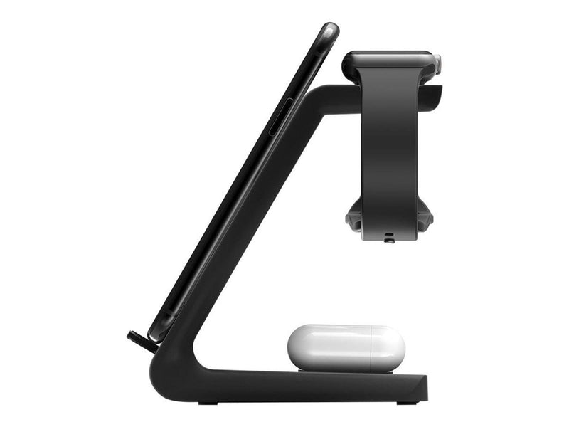 Deltaco 3-in-1 wireless charger stand 15 W 5 W