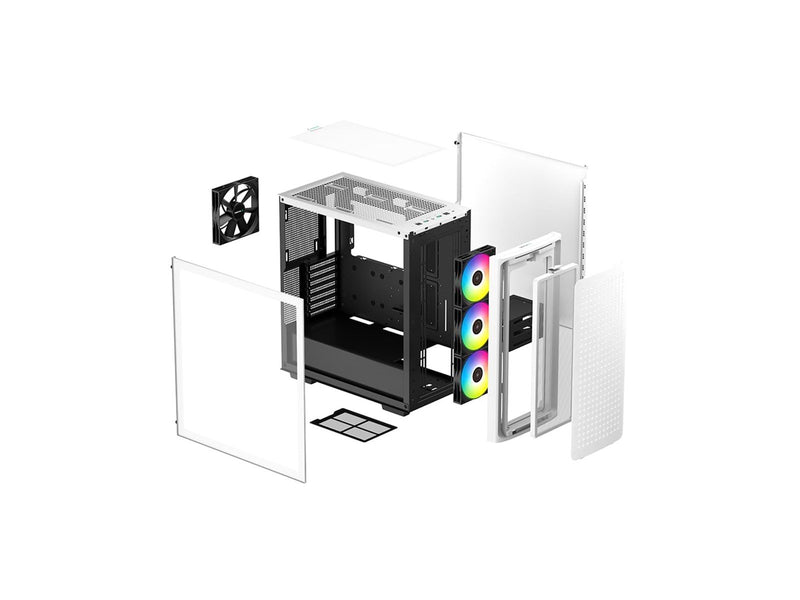 DeepCool CK560 WH - Gehäuse - Miditower - Weiß