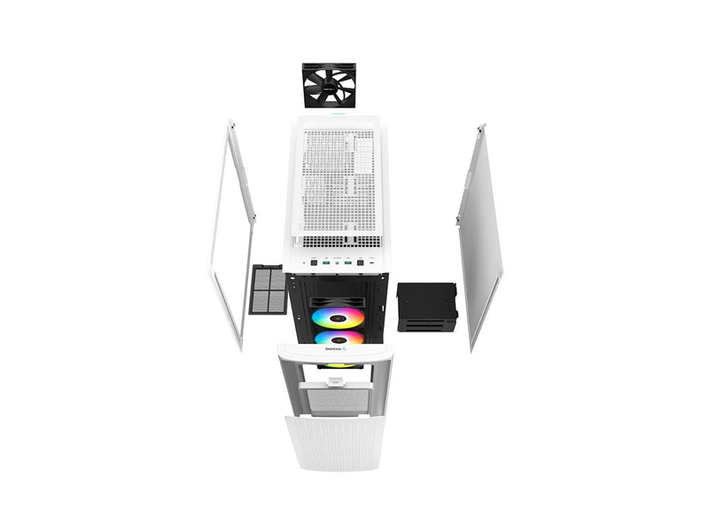 DeepCool CK560 WH - Gehäuse - Miditower - Weiß