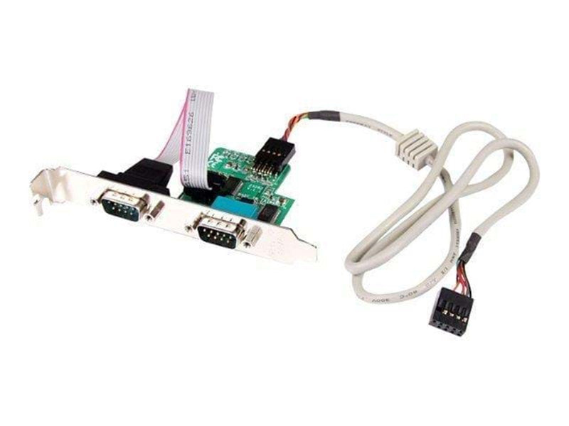 StarTech.com 24in Internal USB Motherboard Header zu 2 Port Serial RS232 Adapter - Seriell Adapter