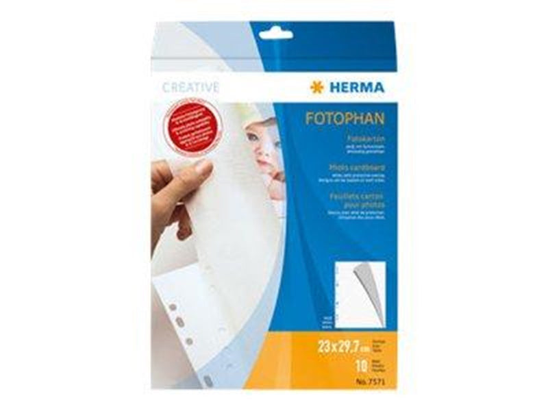 HERMA Photo Cardboard White