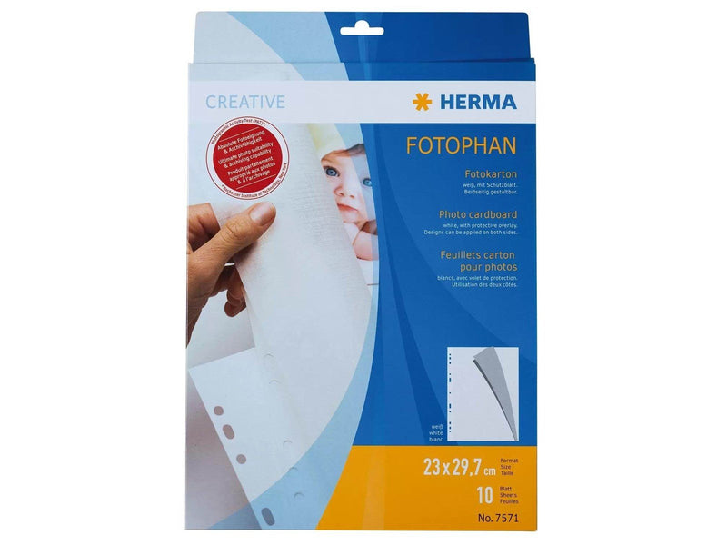 HERMA Photo Cardboard White