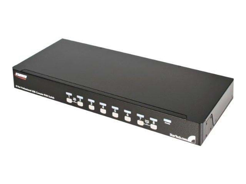 StarTech.com 8 Port 1U Rack Befestigungskit USB KVM Switch Kit mit OSD und Kabel - KVM Switch - 8 Anschlüsse