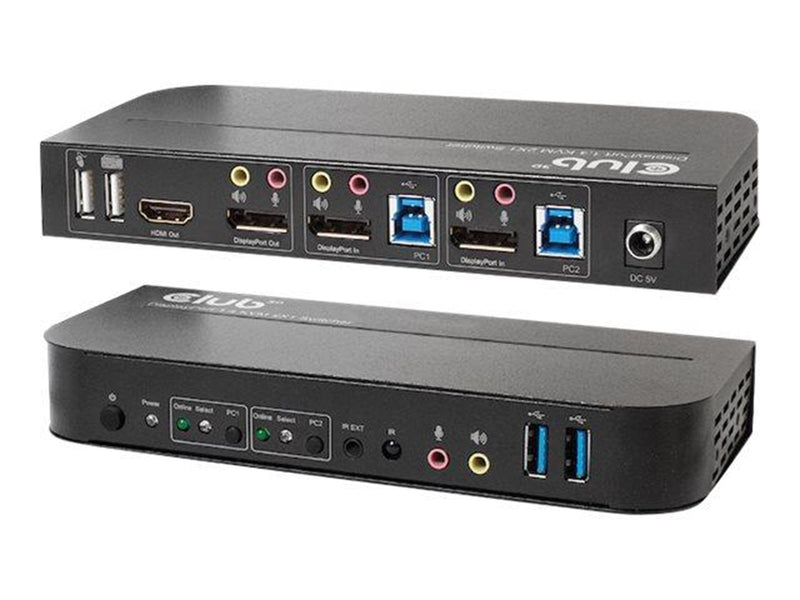 Club 3D CSV-7210 - KVM / audio switch - 2 ports