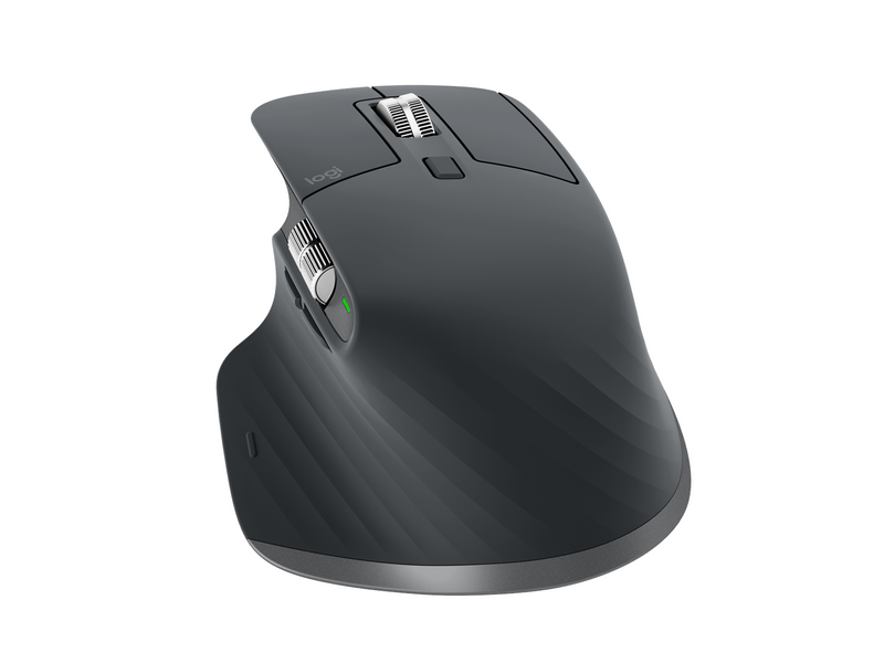 Logitech MX Master 3S Performance Wireless Mouse - Graphite - Ergonomische Maus (Schwarz)