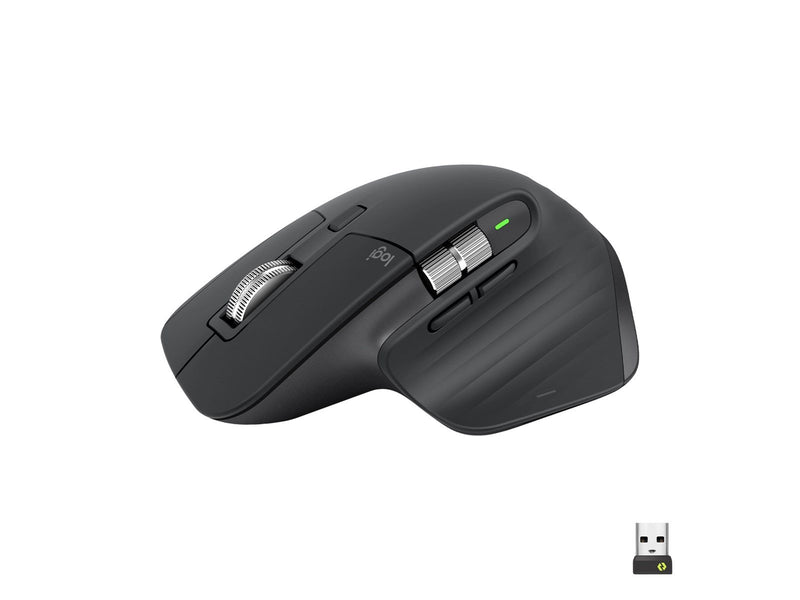 Logitech MX Master 3S Performance Wireless Mouse - Graphite - Ergonomische Maus (Schwarz)