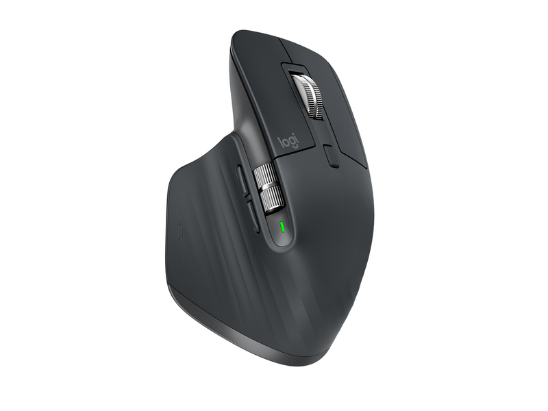Logitech MX Master 3S Performance Wireless Mouse - Graphite - Ergonomische Maus (Schwarz)