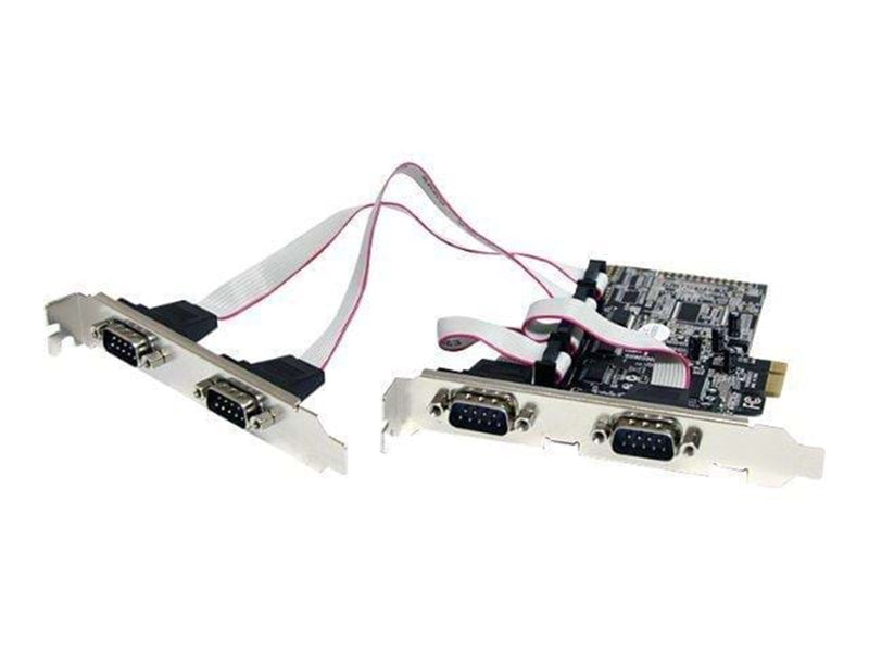 StarTech.com 4 Port Native PCI Express RS232 Serial Adapter Card mit 16550 UART - Seriell Adapter