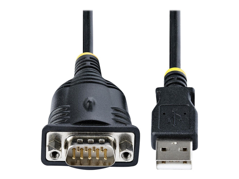 StarTech.com 3ft (1m) USB to Serial Cable DB9 Male RS232 to USB Converter