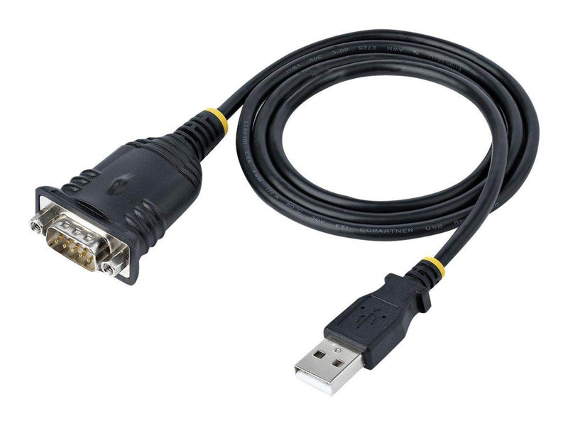 StarTech.com 3ft (1m) USB to Serial Cable DB9 Male RS232 to USB Converter