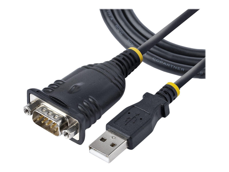 StarTech.com 3ft (1m) USB to Serial Cable DB9 Male RS232 to USB Converter