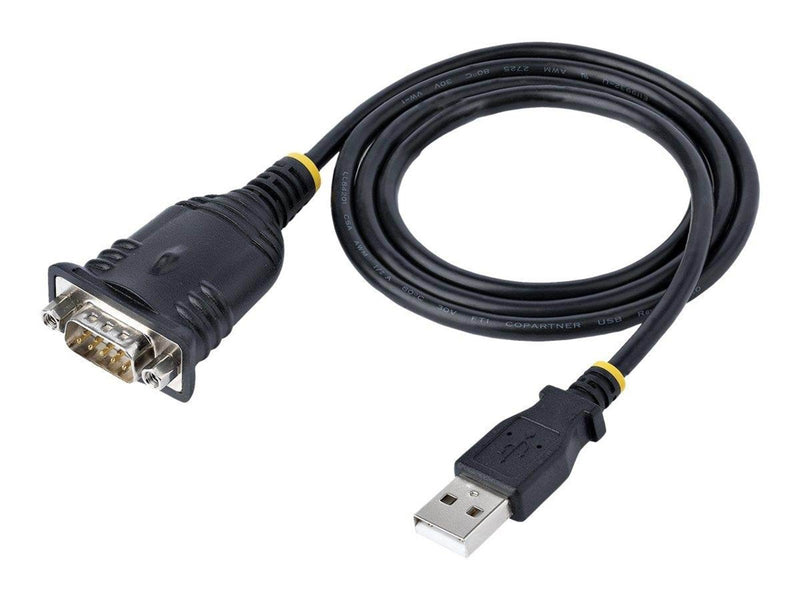 StarTech.com 3ft (1m) USB to Serial Cable DB9 Male RS232 to USB Converter
