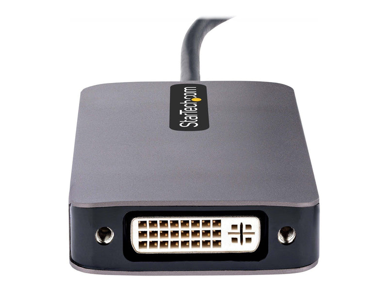 StarTech.com USB C Video Adapter USB C to HDMI DVI VGA Adapter Up to 4K 60Hz Aluminum Multiport Video Display Adapter