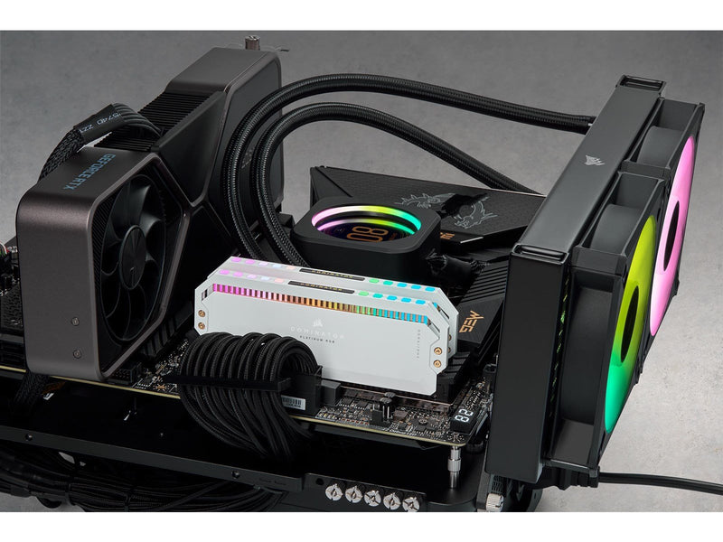 Corsair Dominator Platinum RGB DDR5-6200 - 32GB - CL36 - Dual Channel (2 pcs) - Intel XMP - Weiß mit RGB