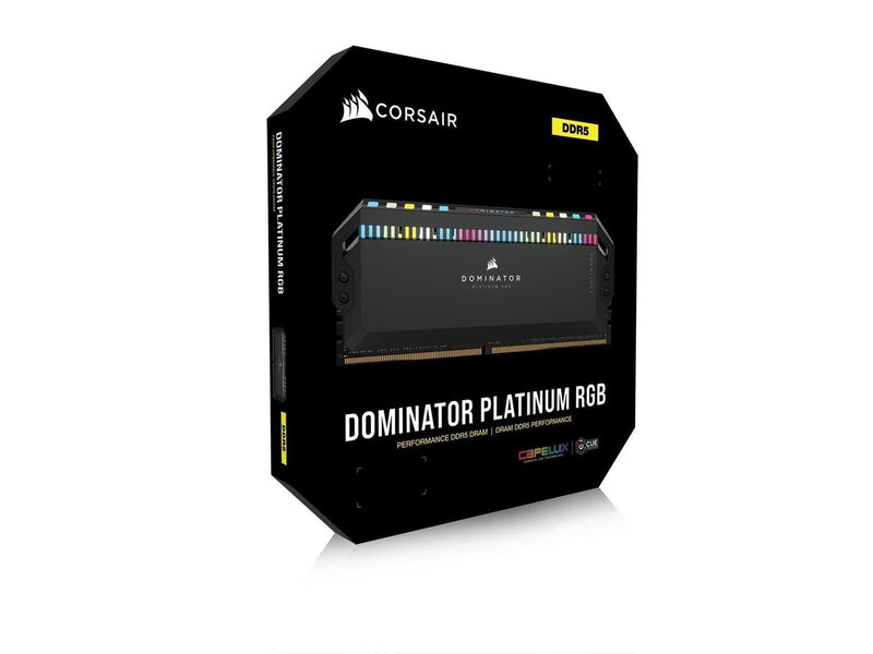 Corsair Dominator Platinum RGB DDR5-5600 - 64GB - CL40 - Dual Channel (2 pcs) - Intel XMP - Schwarz mit RGB