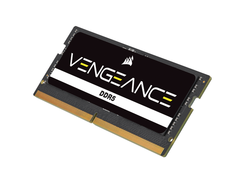 Corsair Vengeance SODIMM DDR5-4800 - 8GB - CL40 - Single Channel (1 pcs) - Intel XMP - Schwarz
