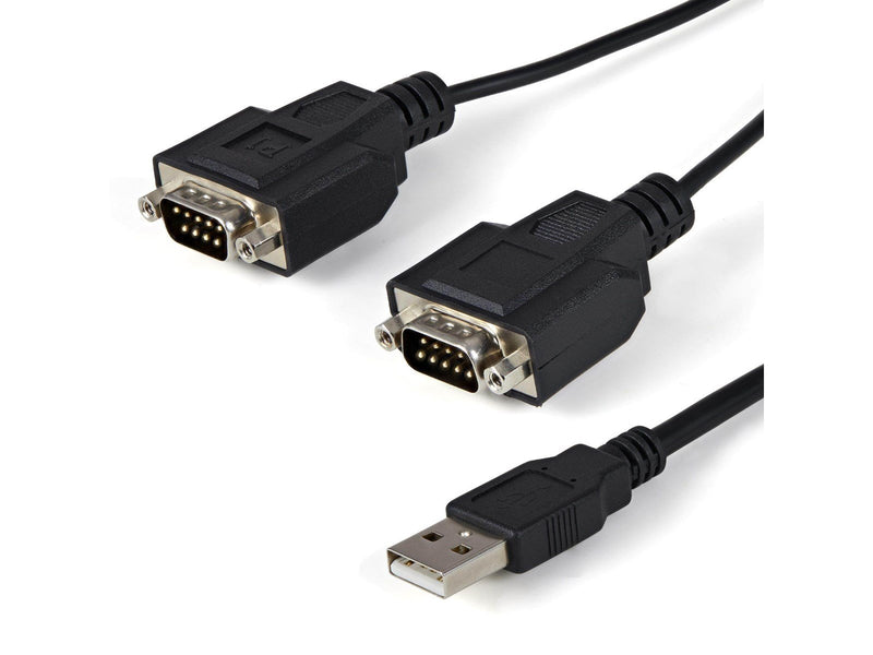 StarTech.com 2 Port FTDI USB zu Serial RS232 Adapter Kabel mit COM Retention - Seriell Adapter