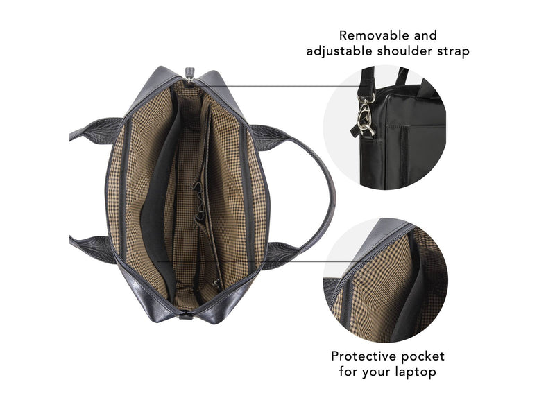 dbramante1928 Amalienborg Laptop-Tasche für Laptop 15" | Schwarz