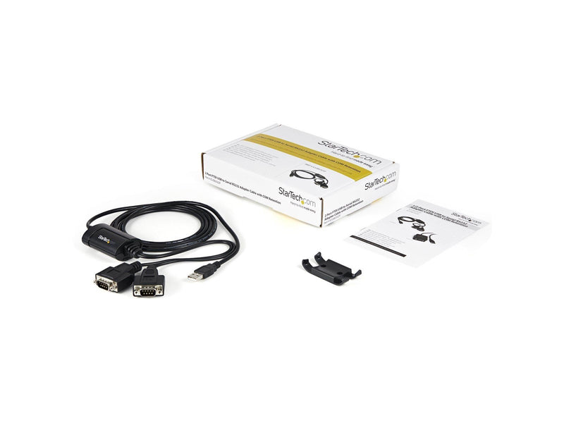 StarTech.com 2 Port FTDI USB zu Serial RS232 Adapter Kabel mit COM Retention - Seriell Adapter