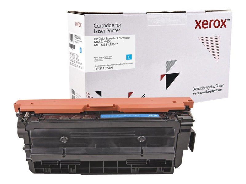 Xerox 006R04344 / Alternative to HP 655A / CF451A Cyan Toner - Tonerpatrone Cyan