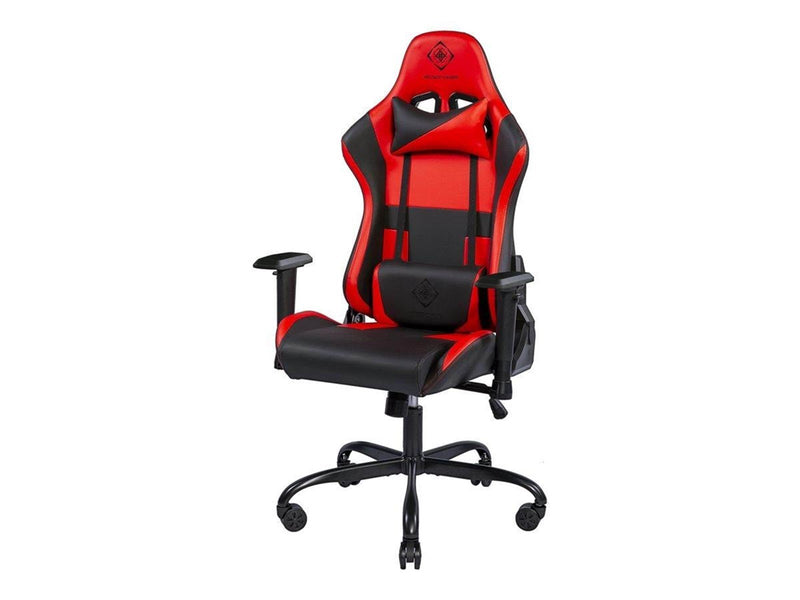 Deltaco GAMING Gaming Chair Black/Red Gaming Stuhl - Aluminiumrahmen - Bis zu 90 kg