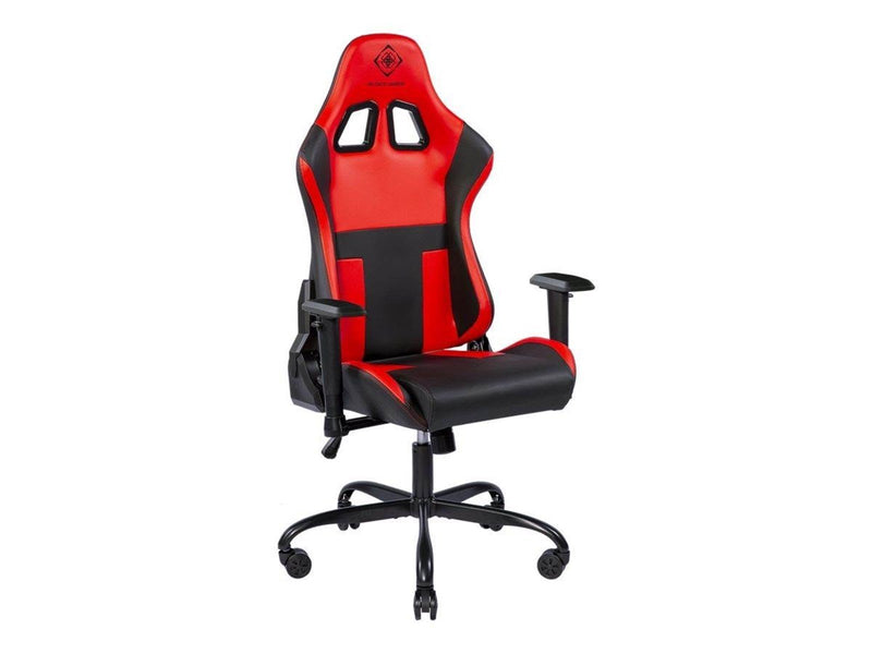 Deltaco GAMING Gaming Chair Black/Red Gaming Stuhl - Aluminiumrahmen - Bis zu 90 kg
