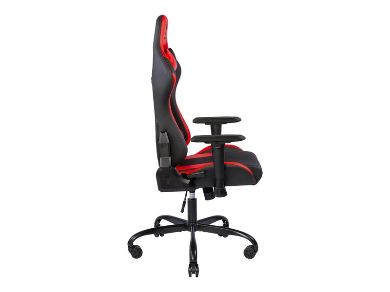 Deltaco GAMING Gaming Chair Black/Red Gaming Stuhl - Aluminiumrahmen - Bis zu 90 kg