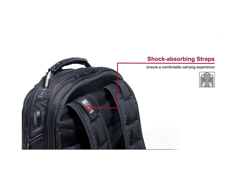 Wenger Ibex Ballistic Deluxe Rucksack für Laptop 16" | Schwarz