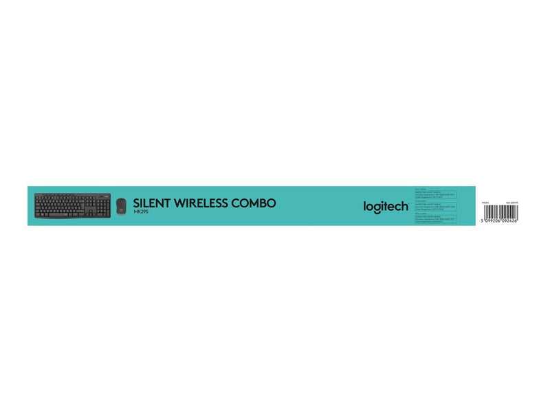 Logitech MK295 Silent - keyboard and mouse set - Russian - graphite - Tastatur & Maus Set - Russich - Schwarz