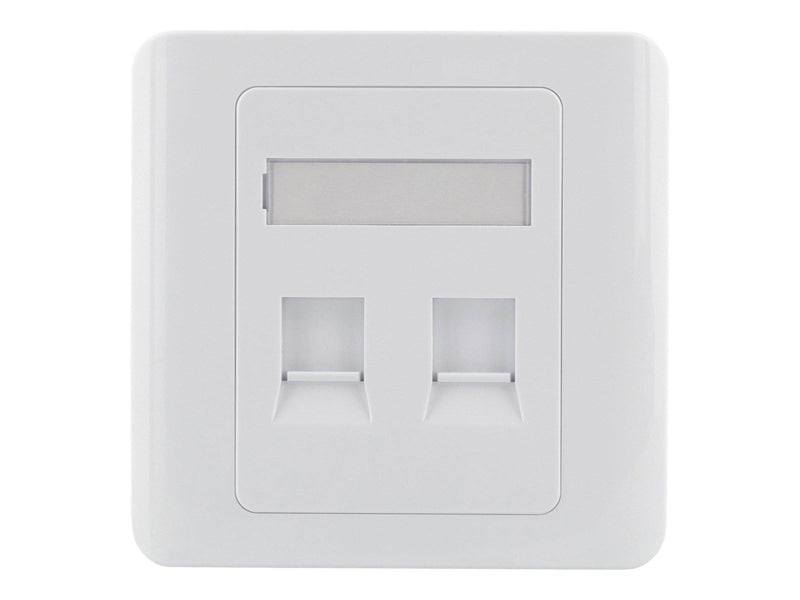 Deltaco Flush Mount For Keystone 2 ports