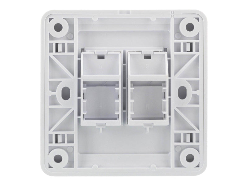 Deltaco Flush Mount For Keystone 2 ports