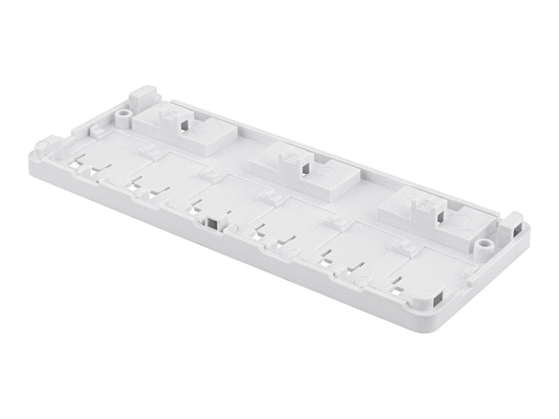 Deltaco Surface Mount Box For Keystone 6 ports White