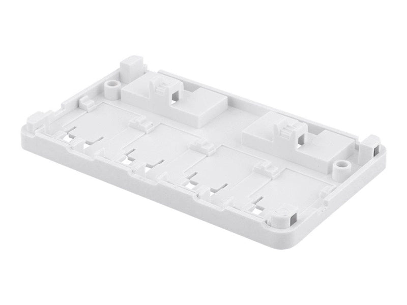 Deltaco Surface Mount Box For Keystone 4 ports White