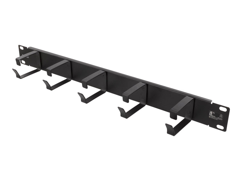 Deltaco 19" 1U Metal Cable Management With Brush