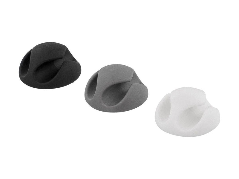 Deltaco Cable Holder Self Adhesive 6-pack