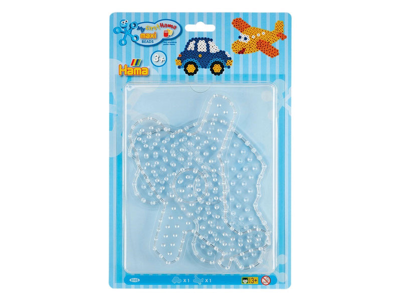 Hama Iron on Bead Plates Maxi - Car and Airplane