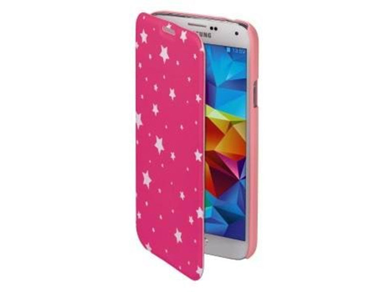 Hama "Luminous Stars" Booklet Case for Apple iPhone 6/6s pink/white
