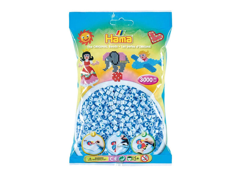Hama Beads - Pastel Ice Blue 3000 pcs