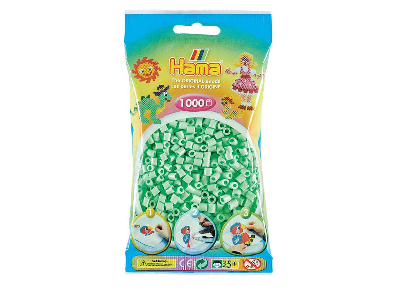 Hama Iron on Beads - Pastel Mint 1000 pcs