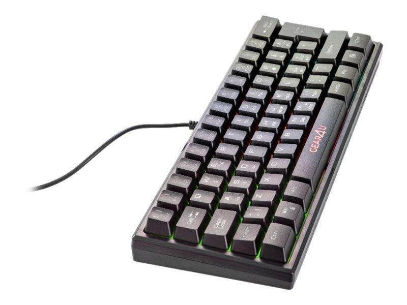 Gear4U - keyboard - Nordic - black - Gaming Tastaturen - Nordisch - Schwarz