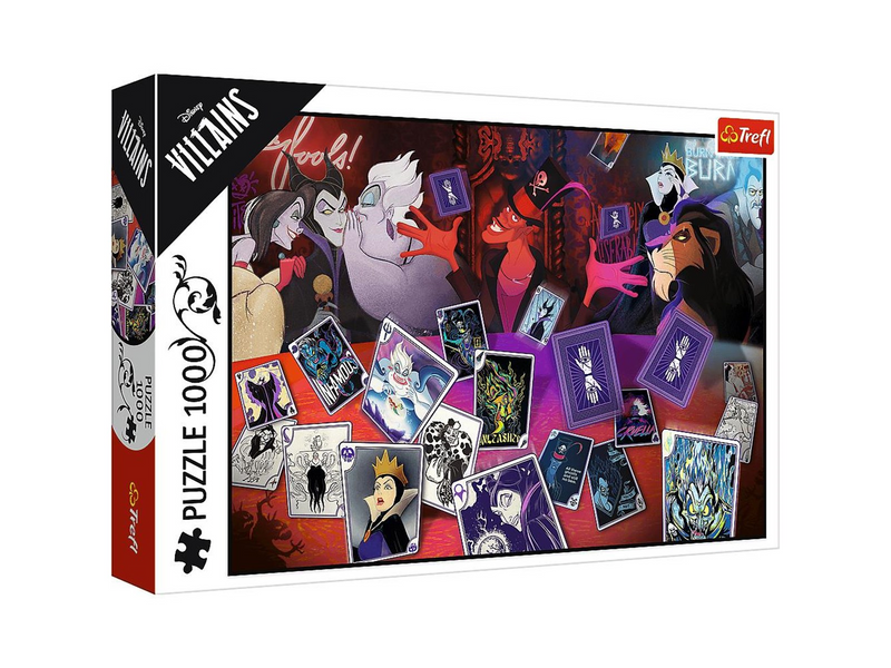 Trefl Puzzle - VILLAINS - Only Good Cards (1000 pieces) Boden