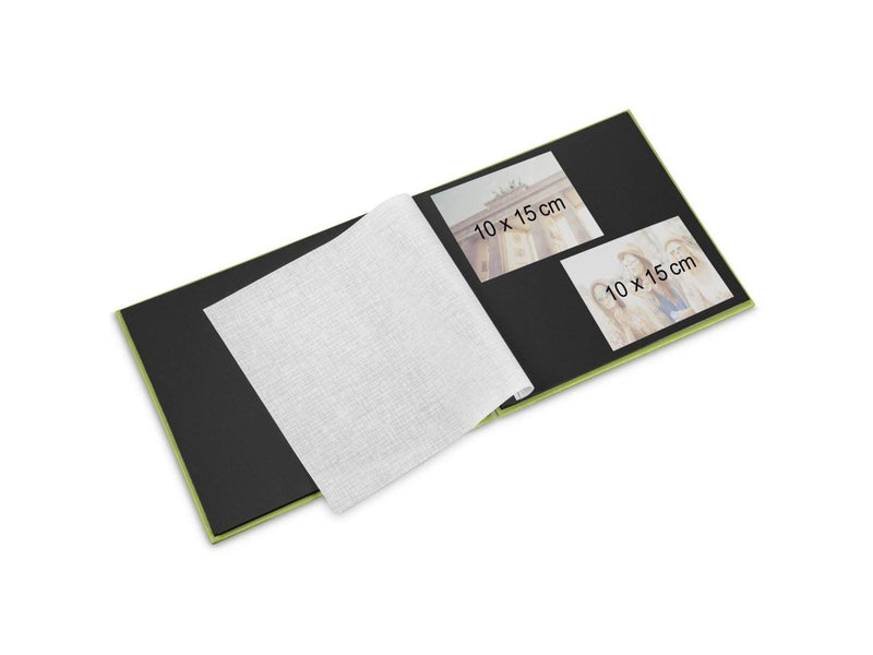 Hama "Fine Art" Spiral Album 28 x 24 cm 50 Black Pages grey