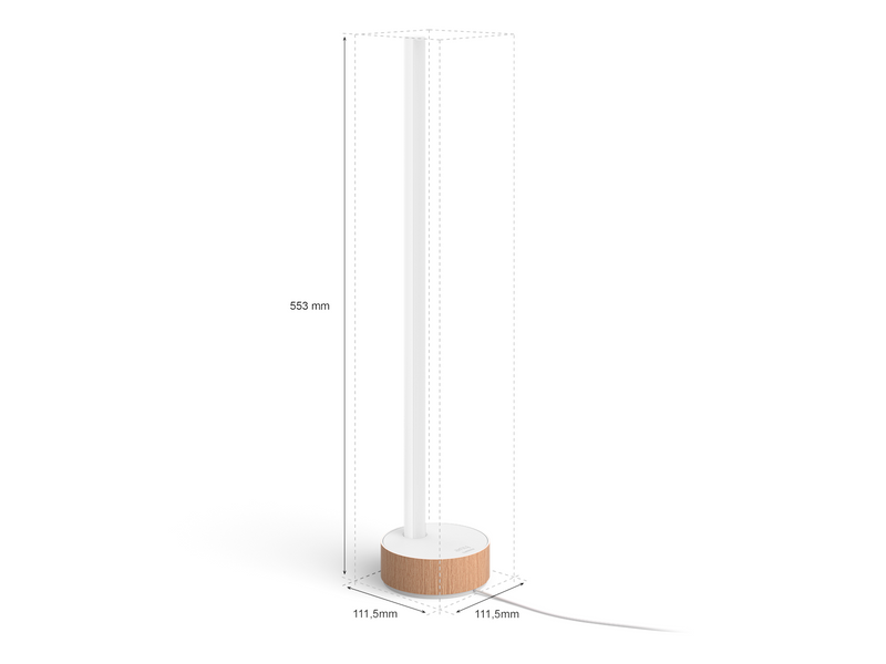 Philips Hue Gradient Signe Table - Oak