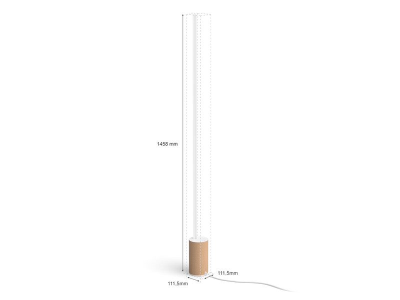Philips Hue Gradient Signe Floor - Oak